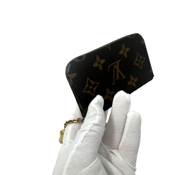 Louis Vuitton LV Monogram Key Coin Cles Zip Pouch Keychain - Picture 5 of 11